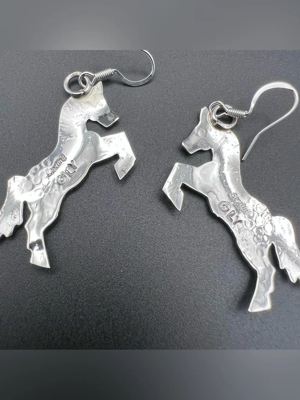 Native American Horse Earrings by Louisse Yazzie